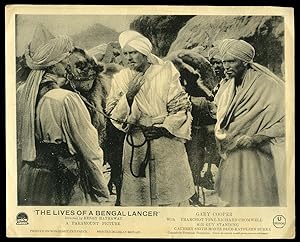 Image du vendeur pour The Lives of a Bengal Lancer: Authentic Original British Front of House Black and White Press Promotional Still Photograph | Lobby Card | Foyer Card For the 1935 Film. mis en vente par Little Stour Books PBFA Member