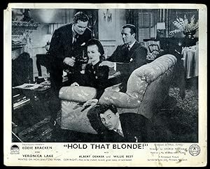 Bild des Verkufers fr Hold That Blonde: Authentic Original British Front of House Black and White Press Promotional Still Photograph | Lobby Card | Foyer Card For the 1945 Film. zum Verkauf von Little Stour Books PBFA Member