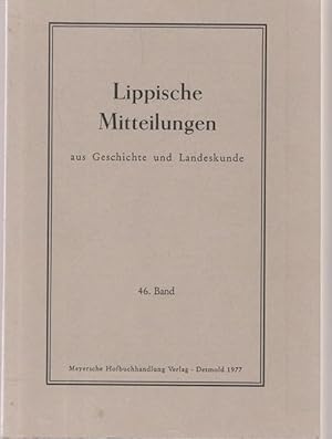 Seller image for Lippische Mitteilungen aus Geschichte und Landeskunde. 46.Band for sale by Ant. Abrechnungs- und Forstservice ISHGW