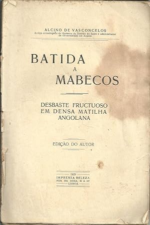 BATIDA A MABECOS: Desbaste fructuoso em densa matilha angolana