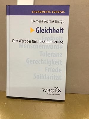 Seller image for Grundwerte Europas Band 3 : Gleichheit: Vom Wert der Nichtdiskriminierung for sale by Kepler-Buchversand Huong Bach