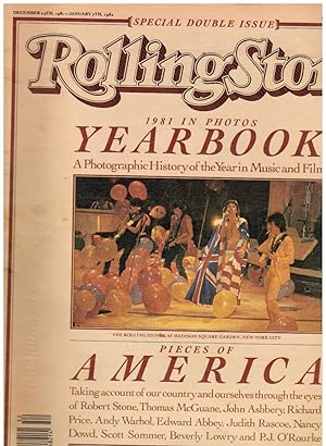 Rolling Stone Magazine # 359/360 December 24 1981 to Jan 7, 1982 Yearbook 1981