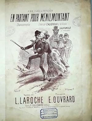 Seller image for En partant pour mnilmontant. Chansonnette. Cre par Caudieux  la Scala for sale by Paul van Kuik Antiquarian Music