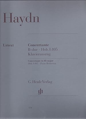 Concertante B-dur Hob I:105 Klavierauszung für Violine, Violoncello, Oboe, Fagott Concertante in ...