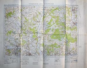 Imagen del vendedor de Vintage Ordnance Survey map 131 Wimborne and Ringwood (Tollard Royal to Romsey and Ringwood). a la venta por theoldmapman