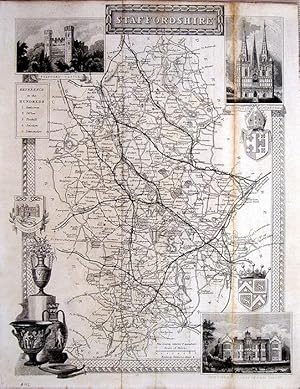 Imagen del vendedor de Staffordshire a la venta por theoldmapman