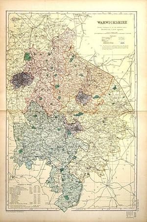 Image du vendeur pour Warwickshire mis en vente par theoldmapman