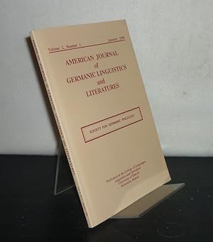 Bild des Verkufers fr American Journal of Germanic Linguistics and Literatures - Volume 2, Number 1, January 1990. Society for Germanic Philology. zum Verkauf von Antiquariat Kretzer