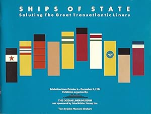 Seller image for Ships of State Saluting The Great Transatlantic Liners October 6 - December 9, 1994 oversize kk AS NEW for sale by Charles Lewis Best Booksellers