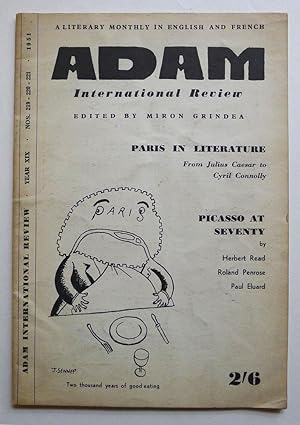 ADAM International Review, a Literary Monthly in English and French. Year XIX. Nos. 219-221, 1951...