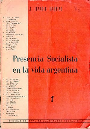 PRESENCIA SOCIALISTA EN LA VIDA ARGENTINA