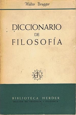 Imagen del vendedor de DICCIONARIO DE FILOSOFA a la venta por Librera Torren de Rueda