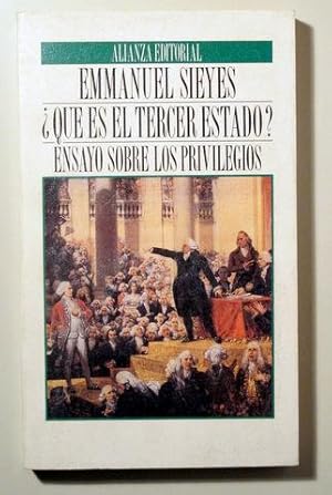 Imagen del vendedor de QU ES EL TERCER ESTADO? Ensayo sobre los privilegios - Madrid 1989 a la venta por Llibres del Mirall