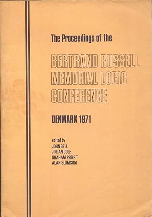 Bild des Verkufers fr The Proceedings of the Bertrand Russell Memorial Logic Conference Uldum, Denmark, 1971. zum Verkauf von Die Wortfreunde - Antiquariat Wirthwein Matthias Wirthwein