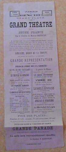 Programme du Grand Théâtre de la Jeune France
