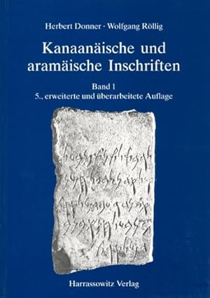 Seller image for Kanaanische und aramische Inschriften for sale by BuchWeltWeit Ludwig Meier e.K.