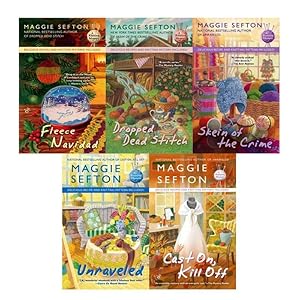 Seller image for KELLY FLYNN KNITTING MYSTERIES by Maggie Sefton Collection of Paperbacks 6-10 for sale by Lakeside Books