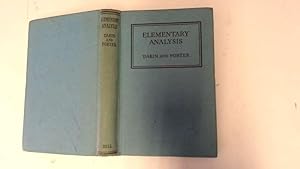 Seller image for Elementary Analysis for sale by Goldstone Rare Books