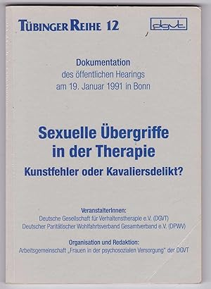 Imagen del vendedor de Sexuelle bergriffe in der Therapie: Kunstfehler oder Kavaliersdelikt? a la venta por Kultgut