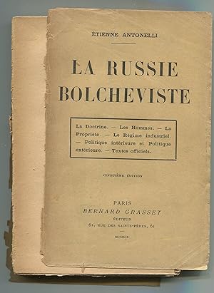 Immagine del venditore per La Russie Bolchviste venduto da LibrairieLaLettre2