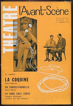 Seller image for L'Avant-Scne n254 Thtre - La coquine. En correctionnelle. Va donc chez Trpe for sale by LibrairieLaLettre2