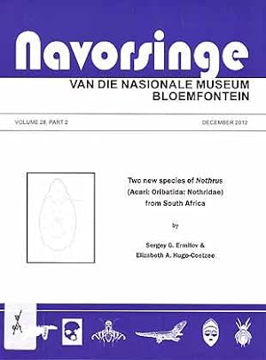 Immagine del venditore per Two new species of Nothrus (Acari: Oribatida: Nothridae) from South Africa venduto da ConchBooks