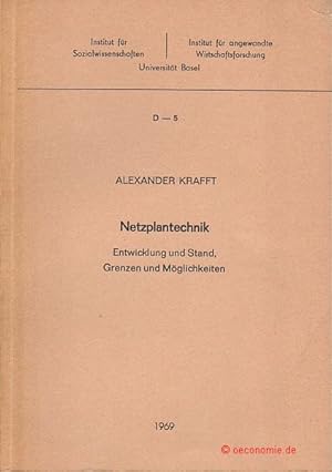 Bild des Verkufers fr Netzplantechnik. Entwicklung und Stand, Grenzen und Mglichkeiten. Dissertationenreihe 5. zum Verkauf von Antiquariat Hohmann