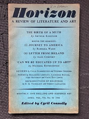 Horizon; A Review of Literature and Art, Vol. VII, no. 40, April 1943