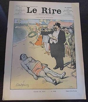 Le Rire. Concours de Natation. Journal Humoristique Illustré Paraissant le Samedi. - No. 137 Nouv...