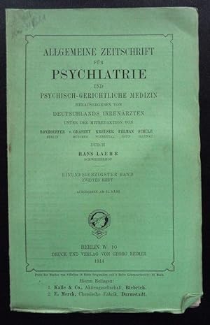 Das Irren- und Siechenhaus Pforzheim und seine Ärzte. in: Allgemeine Zeitschrift für Psychiatrie ...