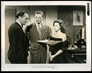 Image du vendeur pour I Can Get It for You Wholesale: Authentic Original British Front of House Black and White Press Promotional Still Photograph | Lobby Card | Foyer Card For the 1951 Film. mis en vente par Little Stour Books PBFA Member