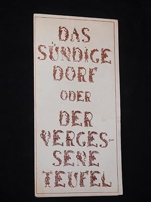 Bild des Verkufers fr Programmheft 5 Friedrich-Wolf-Theater Neustrelitz 1975/76. DAS SNDIGE DORF ODER DER VERGESSENE TEUFEL von Drda. Regie: Christian Bleyhoeffer, Ausstattung: Horst Mamerow, techn. Oberleitung: Herbert Hanske. Mit Peer Jger (Trepifeixl), Barbara Ansorg, Jrgen Heinrich, Herbert Grass, Margret Wulf, Elisabeth Zwieg, Sylke Kristin Deimig zum Verkauf von Fast alles Theater! Antiquariat fr die darstellenden Knste