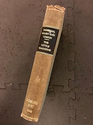 Seller image for The Little Magazine; A History and A Bibliography for sale by Cragsmoor Books