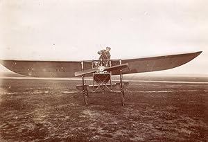 Russian Aviation Pioneer Boris Rossinsky Hanriot Monoplane old Photo 1911