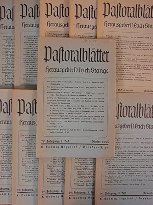 Seller image for Pastoralbltter fr Predigt, Seelsorge und kirchliche Unterweisung. Der vollstndige 79. Jahrgang 1936 / 1937 in 11 Heften, davon ein Doppelheft for sale by Antiquariat Weber