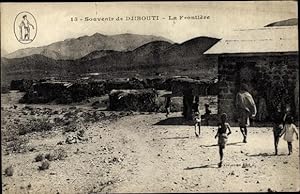 Bild des Verkufers fr Ansichtskarte / Postkarte Djibouti Dschibuti, La Frontire zum Verkauf von akpool GmbH