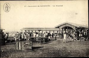Bild des Verkufers fr Ansichtskarte / Postkarte Djibouti Dschibuti, Le March zum Verkauf von akpool GmbH
