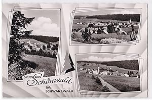 Bild des Verkufers fr AK Gruss aus Schnwald Schwarzwald Mehrbildkarte 1962 gelaufen zum Verkauf von GAENSAN Versandantiquariat