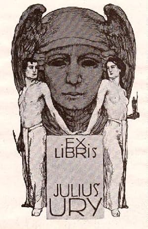 Seller image for Exlibris fr Julius Ury, Berlin-Grnewald. Lichtdruck von Erich Gruner, Leipzig. for sale by Antiquariat Heinz Tessin