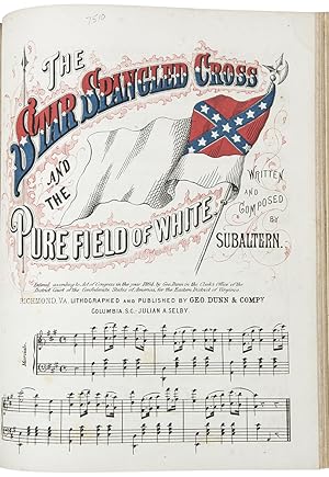 [Bound volume of 44 pieces of lithographed Confederate sheet music, mostly with illustrated covers]