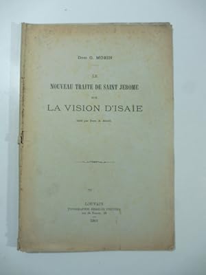 Le nouveau traite de Saint Jerome sur la Vision d'Isaie edite' par Dom. A. Amelli