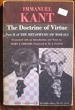 Seller image for The Doctrine of Virtue, Part II of the Metaphysic of Morals for sale by C L Hawley (PBFA)