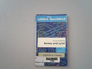 Immagine del venditore per William Shakespeare: Romeo and Juliet. Lektre - Durchblick. venduto da Antiquariat Bookfarm