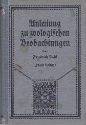 Imagen del vendedor de Anleitung zu zoologischen Beobachtungen. a la venta por Buchversand Joachim Neumann