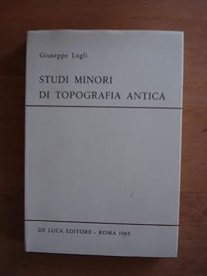 Studi Minori di Topografia Antica