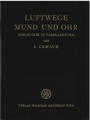 Bild des Verkufers fr Luftwege, Mund und Ohr : Diagnostik in Tabellenform. Alexander Cemach zum Verkauf von Ralf Bnschen