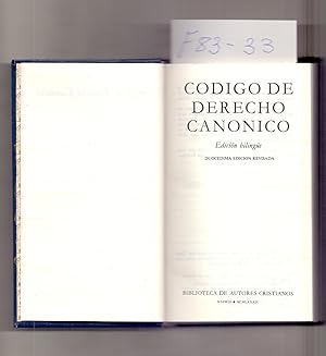 Seller image for CODIGO DE DERECHO CANONICO - EDICION BILINGUE - for sale by Libreria 7 Soles