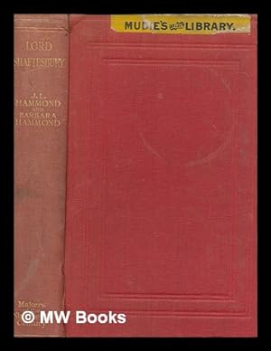 Seller image for Lord Shaftesbury / by J. L. Hammond and Barbara Hammond for sale by MW Books