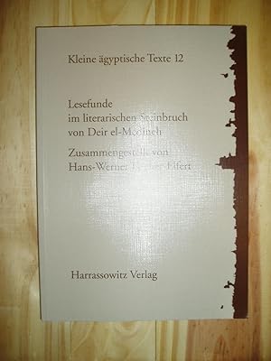 Seller image for Lesefunde im literarischen Steinbruch von Deir el-Medineh for sale by Expatriate Bookshop of Denmark