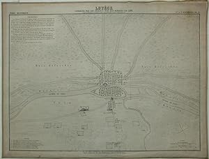 Paris im Jahr 486 - Plan, Kupferstich, 19.Jhdt